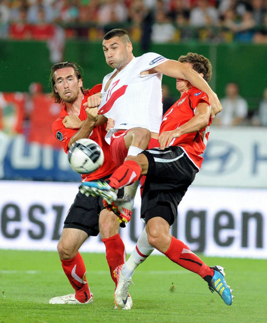 2012 Avrupa Şampiyonası Elemeleri (A) Grubu'nda Avusturya ile Türkiye 0-0 berabere  -  - kaldı. -