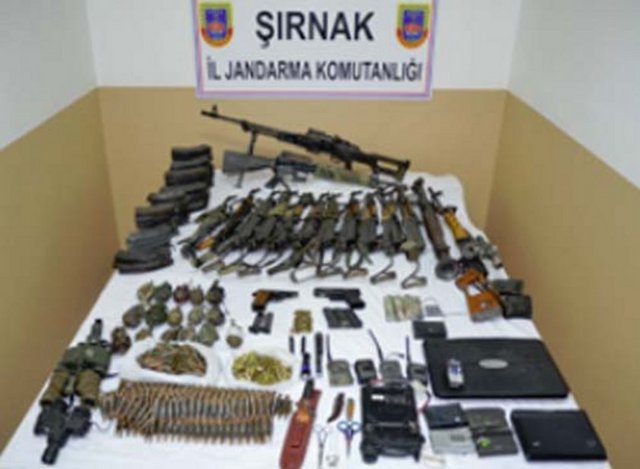 ELE GEÇİRİLEN SİLAH VE MALZEMELER