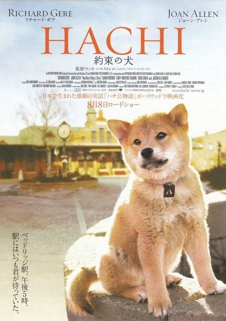 Dünyanın en sadık köpeklerinden Hachiko'nun hikayesini anlatan ve izleyiciyi gözyaşlarına boğan filmde Richard Gere ile birbirinden yetenekli üç köpek Chico, Layla ve Forest kamera karşısındaydı.