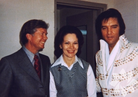Jane Fonda with Jimmy Carter