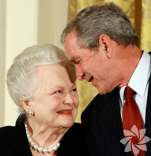 George Bush - Olivia de Havilland