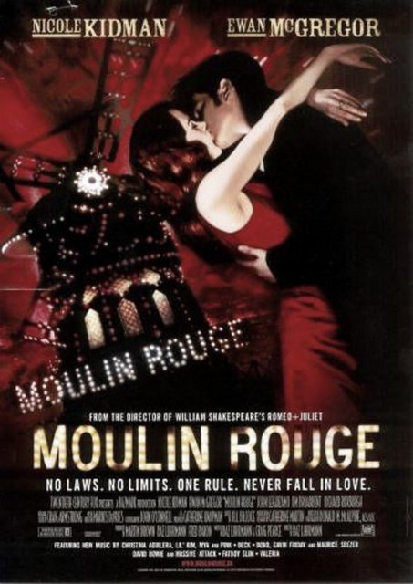 1-Kırmızı Değirmen (Moulin Rouge!) (2001) -  - Postmodern müzikalleri başlatan tanımsız bir başyapıt. Baz Luhrmann'dan hala böylesi görkemli ve özgün bir ürün vermesi bekleniyor. -  -