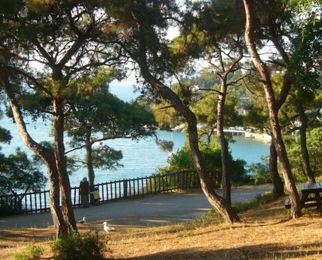 Adanın en yüksek tepesinde Aya Yorgi Kilisesi ve Aya Yorgi Manastırı bulunmaktadır. Buradaki ilk yapı, M.S. 6. yüzyıl'da inşa edilmiştir. Bu mevkide, bir çok kilise ve manastırın kalıntıları da vardır. Bunlardan bazıları günümüze kadar ulaşmış, bazıları yıkıntı olarak kalmıştır.