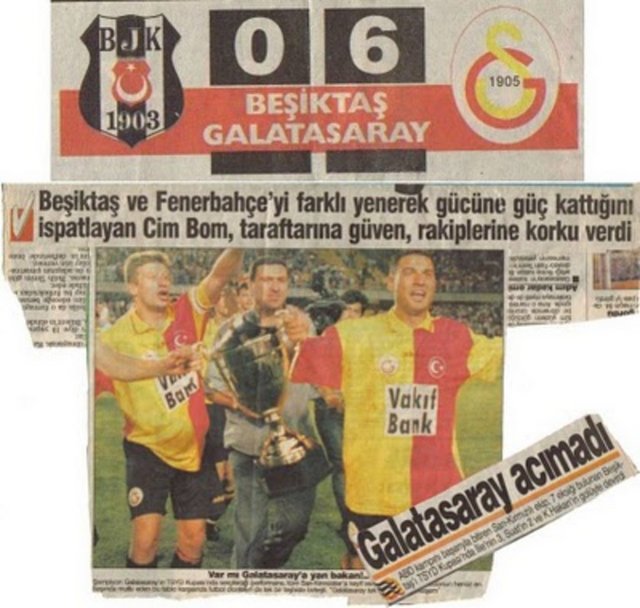 Sarı-kırmızılılar ayrıca, 18 Temmuz 1997'de TSYD Kupası'nda 6-0, 31 Temmuz 1925'te 6-2, 10 Kasım 1943 ve 6 Ağustos 1975'te aynı sonuçlarla 5-1, 10 Ağustos 1977'de 4-0'lık skorlarla sahadan galip ayrıldı.