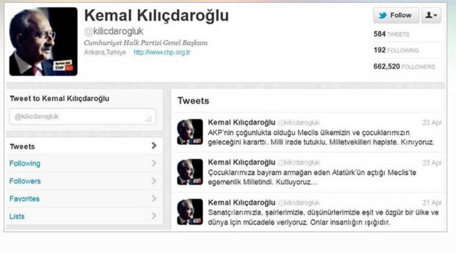 8) CHP Genel Başkanı Kemal Kılıçdaroğlu