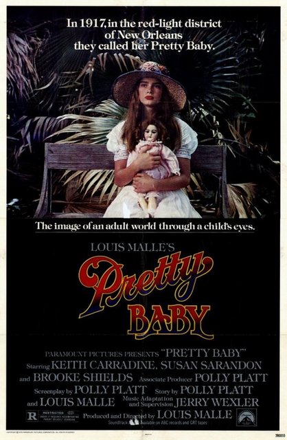 5-Güzel Bebek (Pretty Baby) (1978) -  - 1. Dünya Savaşı esnasında New Orleans'ta hayat kadınlığı yapan 12 yaşındaki Violet'ın öyküsü. Brooke Shields'a kısa süreli bir yıldızlık getiren eser, Fransız Yeni Dalgası'na mensup Louis Malle'ın ensest, yasak ilişki, aldatma gibi 'olgun temalar'la uğraşma geleneğinin son halkalarından. Kuşkusuz tartışmalı, kimi yerlerde sansürlenmiş (bizde ancak 1997'de vizyona girebilmişti) ama her zaman uğranacak bir eser.