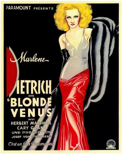 9- Blonde Venus (1932) -  - Marlene Dietrich külliyatında konumuzla ilgili işlev veren bir eser. Elbette Josef Von Sternberg imzalı ve Büyük Bunalım dönemi çevresinde geçiyor. Helen'ın kendini hayat kadınlığına vermesiyle yaşadıkları ve kocasının tepkileri ana çerçeveyi oluşturuyor burada.
