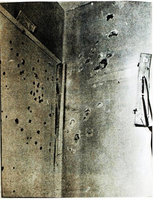 İSRAİL BAŞKONSOLUSUNUN EVİ KURŞUN DELİKLERİ