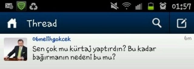 Dün konuya dair düşüncelerini Twitter'da paylaşan Melih Gökçek, bir kadın takipçisine gönderdiği mesajın ortaya çıkmasıyla sosyal medya gündeminin en tepesine oturdu.