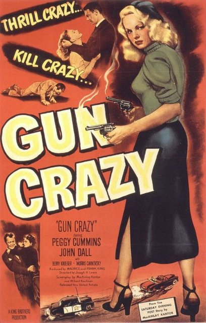 9-Gun Crazy (1950) -  - Joseph H. Lewis'in yüksek yetisiyle neredeyse 'aksiyon' ile sarılan bir tür denemesi. Kara film estetiğinden çok 'stil' güdüsüyle kavranan sahnelerden bütün çıkarmasıyla önem arz eden Büyük Bunalım dönemi tabanlı bir eser. Alanın ilk önemli eserlerinden.