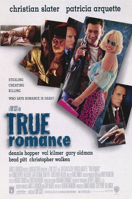 14-Çılgın Romantik (True Romance) (1993) -  - Tony Scott'ın rejisi, Quentin Tarantino'nun senaryosuyla parlayan, alanın içinde değeri fazlaca kabul edilen bir eser. "Çılgın Romantik", Rosanna Arquette-Christian Slater ikilisinin varlığıyla sistem karşıtı ruhu yansıtan örneklerden. Bu duruşuyla klasik sinemaya uygun, rahat tüketilir ve iyi çekilmiş bir yapıt. Ancak senaryosuyla her zaman tartışma konusu olmuştur.