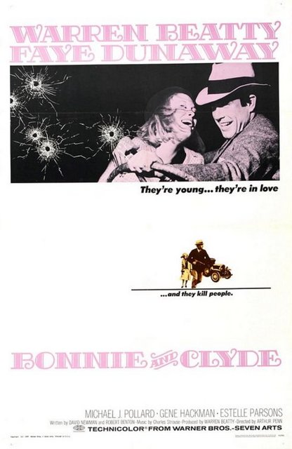 5-Bonnie ve Clyde (Bonnie & Clyde) (1967) -  - Nükleer Savaş ile Vietnam Savaşı'nın ortasından fışkıran bir Büyük Bunalım dönemi hikayesi. Warren Beatty ile Faye Dunaway'in bir araya geldiği bu eser ABD'de melez türün 70'lerde alevlenmesine yol açtı. Arthur Penn'i ise Yeni Hollywood eğiliminin en saygı duyulası isimlerinden birine dönüştürdü.
