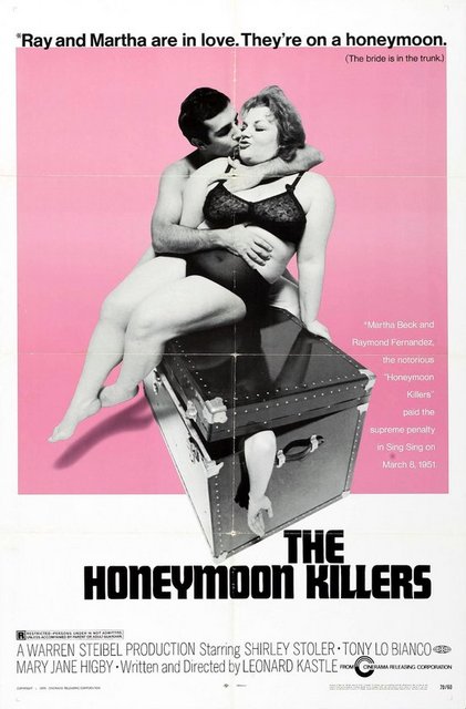 4-The Honeymoon Killers (1969) -  - Gerçek bir ana akım karşıtı 'aşk' tabanı oluşturan eserin, Leonard Kastle'ın yükselemeyen kariyerinin parlak başlangıcı olduğu kesin. Filmin bağımsız ruhuyla donattığı katil aşıklar filmi konseptinde Post-Vietnam döneminden 'iri kadın' prototipiyle çarpıcı yollar araladığı kesindir. Zira esasen 'yalnız kalpler' gibi bir meselenin ışığında toplumun bir köşeye ittiği bireyleri öne çıkarma arayışında bir filmdir bu. "The Honeymoon Killers"ın hikayesinin birkaç uyarlaması daha olduğunu da not düşelim.