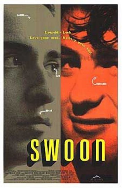 6-Swoon (1992) -  - Siyah-beyaz pelikülle 16 mm ile üretilen ve bir eşcinsel çiftin hikayesini incelemeye koyulan, eşcinsel sinemanın mihenk taşlarından.. "Vahşi Zarafet" ("Savage Grace", 2007) ile tanınan Tom Kalin'in 'deneysel' güdüden yönetmenlik çıkardığı bir Büyük Bunalım dönemi portresi.