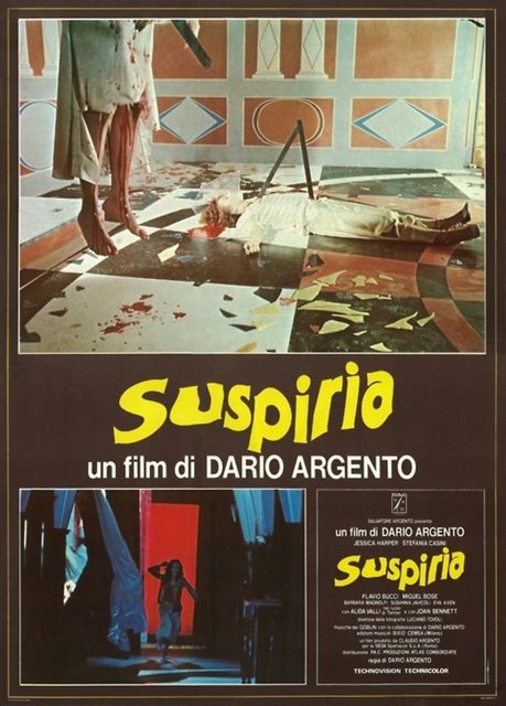 6-Suspiria (1977): Argento külliyatının en stilize işlerinden biri olan bu eser, ana kadın karakterinden Alida Valli imzalı cadı tiplemesine, Goblins'in özgün bestelerinden gece sahnelerine kadar akıllarda kalmayı sürdürüyor. Yönetmenin neredeyse bütün sahneleriyle ayrı renk filtresiyle çekip plastik dokusuna zirve yaptırdığı yapıtı, 'çarpıcı bir büyü filmi başarısı', 'bir technicolor fetişizmi' ya da 'kalıcı bir üçlemenin başlangıcı' adıyla anmak mümkün. Esasen genç bir baletin İtalya'daki bale okuluna gelmesiyle birlikte yaşadıklarını konu alan 'standart bir örgü'sü olduğunu da ekleyelim filmin.