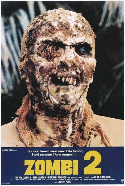 10-Zombi (Zombi 2) (1979): Lucio Fulci'nin bir anlamda George A. Romero'nun zombi üçlemesine daha 'iddialı' cevabı diyebiliriz. Bir adada kıyımın süregeldiği, zombilerin daha gerçekçi durduğu, bilimin hedef tahtasına oturtulduğu, korkunun ise anbean arttığı akıllardan çıkmayan bir alt tür ürünü. Yüksek Fulci kabiliyetiyle elbette...