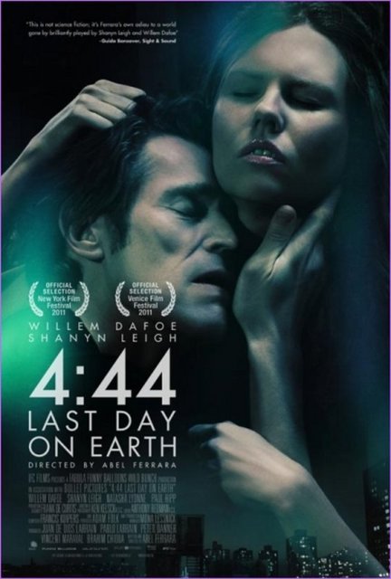 12-4:44 Last Day on Earth (2011): Küresel ısınma ile gelebilecek sona dair artan filmlerin en eli yüzü düzgünlerinden. En azından Amerikan değerlerini savunmayan bir bağımsız. Bush politikaları ve günümüz toplumu eleştirisini keskince yapan eserin, Willem Dafoe-Shanyn Leigh ikilisinin 'entelektüel' çiftinden güç aldığı kesin. Bu mikro bütçeli filmde Abel Ferrara, cinsellik ve internet ile sürülen 'hiççi' hayatın nereye kadar gideceğini sorgulamaya alıyor zekice...