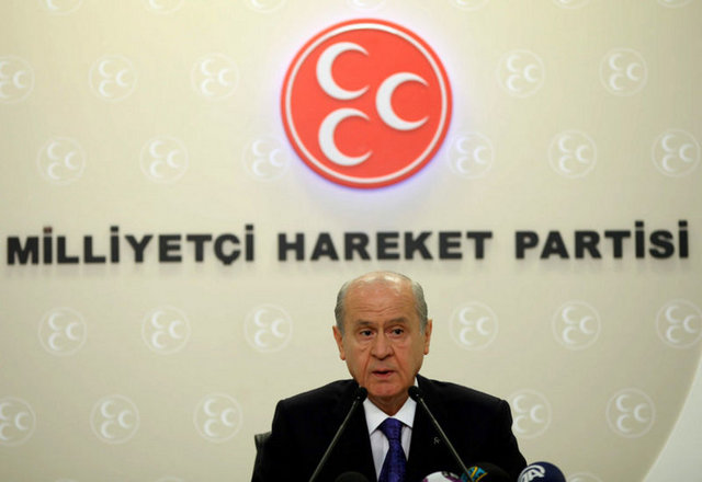 Milliyetçi Hareket Partisi Genel Başkanı Devlet Bahçeli  -