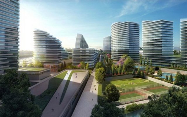 BATIŞEHİR BÜNYAMİN DERMAN Şehrin içinde şehir kuruyor Tamamlandığı zaman 15 bin kişinin yaşayacağı Batışehir, ünlü mimar Bünyamin Derman imzasını taşıyor. Yaşamın tüm bileşenlerini bünyesinde barındırması hedeflenen projede, 1+0'dan 4+1'e kadar 14 farklı tipte toplam 3 bin 148 adet konut ve rezidans, bir şehir oteli, ofisler, Doğa Koleji'nin yer alacağı eğitim kompleksi, açık hava çarşısı, spor salonları ve 100 bin metrekare yeşil alan bulunacak. Yatay mimari konseptte inşa edilen Batışehir'in ilk iki etabında yüzde 70 satış başarısına ulaşılırken yoğun ilgi nedeniyle üçüncü etap satışları başladı. Batışehir üçüncü etapta 40 m2'den başlayan stüdyo daireler, 1+1, 2+1, 3+1, 3.5+1, 4.5+1 ve dubleks olmak üzere büyüklüğü 360 metrekareye ulaşan toplam 348 daire bulunuyor. Metrekaresi 3 bin 400 TL'den başlayan fiyatlarla satışa sunulan Batışehir üçüncü etapta daireler 2014 yılında teslim edilecek. 155 bin TL ile 924 bin TL arasında değişen fiyatlara sahip üçüncü etapta yer alan daireleri için cazip ödeme koşulları sunuluyor. İL-İLÇE: İstanbul Bağcılar İnşaat Firması: Ege Yapı Teslim Tarihi: 2014 Tel: 444 53 43 -