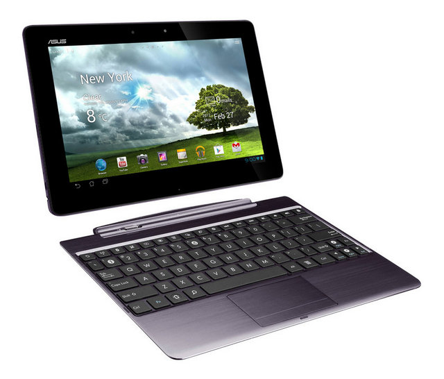 ASUS EeePad Transformer Prime: - İlk kez ocak ayında Tüketici Elektroniği Fuarı'nda görücüye çıkan ASUS Transformer Pad Infinity, , Android 4.0 Ice Cream Sandwich kullanıyor. Full HD 1920 x 1200 Super IPS+ panelli, dock ünitesi ile dizüstü bilgisayara dönüşebilen cihaz 14 saate varan pil ömrüne sahip. - Transformer Pad Infinity, NVIDIA Tegra 3 T33 4-PLUS-1 dört çekirdekli CPU'ya sahip ve bu da ayrıca 12-çekirdekli GeForce grafik işlem birimi içeriyor.