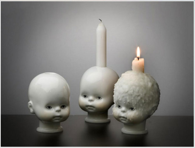 Little Joseph Mumluk:  -  - İlginç ama biraz da ürkütücü bir tasarıma sahip mumlukların fiyatı 99 dolar. Sizce de korku filmlerindeki objelere benzemiyor mu?