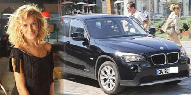 Burcu Esmersoy bir zamanlar aşk yaşadığı sevgilisi ve kendi adını plakasında taşıyordu.