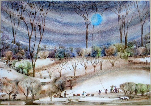 Galeri Selvin; 12 Ekim'e kadar suluboya sanatının duayenlerinden, geçtiğimiz yıl yaşamını yitiren suluboya sanatçısı Ruzin Gerçin'in eserlerini ağırlıyor. Tel: (212 263 74 81)