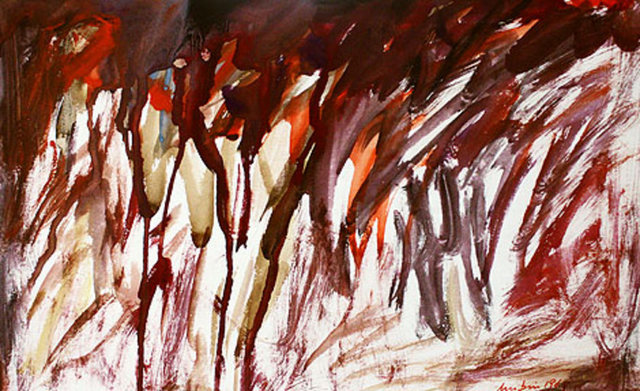 Eserleri Galeri Nev İstanbul'da ilk kez yirmi yıl önce 1992'de sergilenen Mübin Orhon'un aynı galerideki bu beşinci sergisinde, 1970'lerin ilk yarısından sonra ürettiği kağıt üzerine guaş eserleri sunuluyor. Monokrom renklerde geniş bir renk yelpazesi sunan ve sanatçının Boulevard Raspail'daki atölyesinin penceresinden görünen karşı pencerelerin soyutlanmış birer yorumu olarak algılanabilecek bu soyut manzaralar, sanatçının mistik ve dingin bir felsefeye döndüğü, sufizme yaklaştığı olgunluk yıllarına ait, derin ve yoğun bir kompozisyon anlayışına ulaştığı eserler olarak yorumlanabilir. Sergi, 24 Ekim'e kadar takip edilebilir. Tel: (212 252 15 25)
