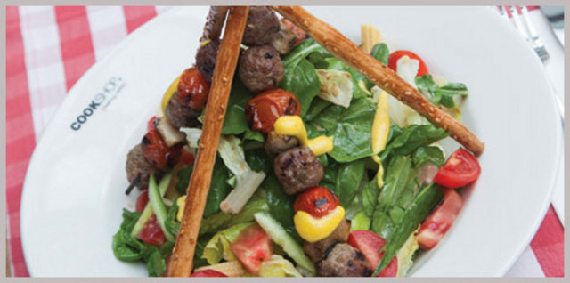Cookshop /Nişantaşı Tel: (212 232 05 66) (Köfteli salata / yanında ne içilir?: Kav Narince.)