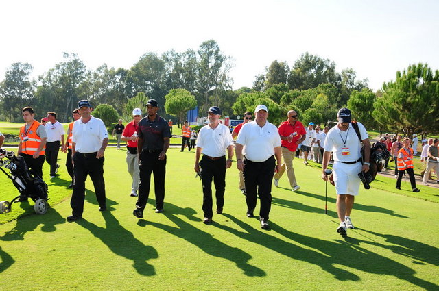 ANGUS MACKENZIE, TIGER WOODS, DUNCAN BLAKE, MUSTAFA KOÇ