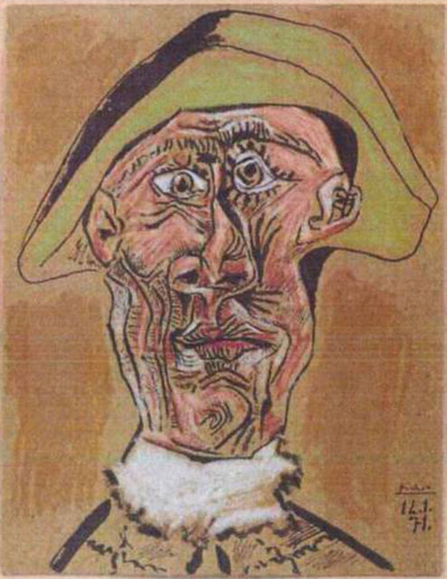 Pablo Picasso, 1971 "Harlequin's Head"