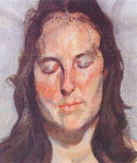 Lucian Freud, 2002 "Woman with Eyes Closed