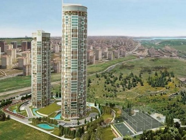 ATAKENT, HALKALI - TERRACE TEMA - Projede 30 ve 40 katlı iki yüksek blokta toplam 416 daire bulunuyor. 16 adet 90-200 metrekare arasında değişen gök bahçeleri kullanıma sunuluyor. Üç metrelik net kat yüksekliği kulede konut yaşamını ferahlatan bir özellik. - FİRMA: İnanlar İnşaat A.Ş - Başlangıç: Ekim 2011 - Teslim: Şubat 2014 - Metrekare (brüt): 225-240 - FİYAT: 290.000-980.000 TL