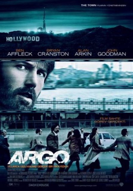 "Operasyon: Argo (Argo)", Yönetmen: Ben Afflec - Vizyon Tarihi: 30 Kasım 2012