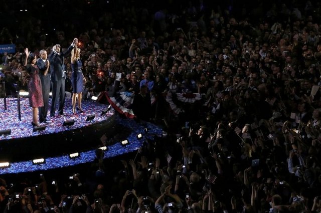 YENİDEN ABD BAŞKANI SEÇİLEN OBAMANI'NIN ZAFER KUTLAMASI
