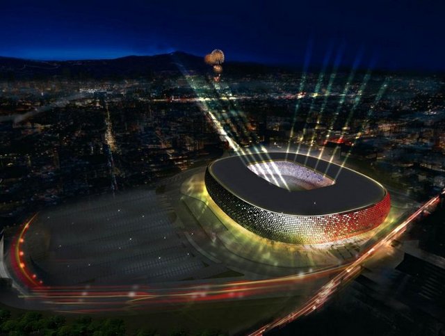 GAZİANTEP ARENA: 103 dönüm arazi üzerine yapılıyor. 27 Aralık'ta ihalesi yapılacak. 33 bin seyirci kapasiteli. Tribün altları sporları ile değerlendirilecek.