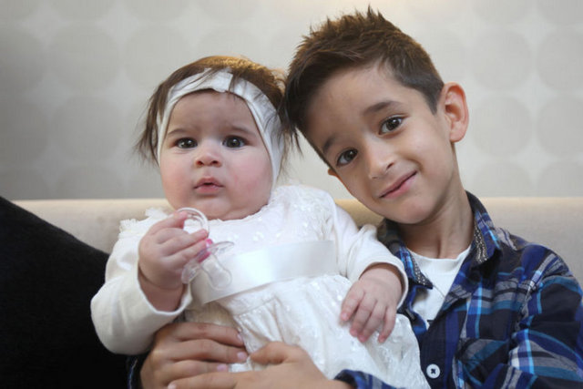 Nil Duru (5,5 aylık), (Mert 6 yaşında)