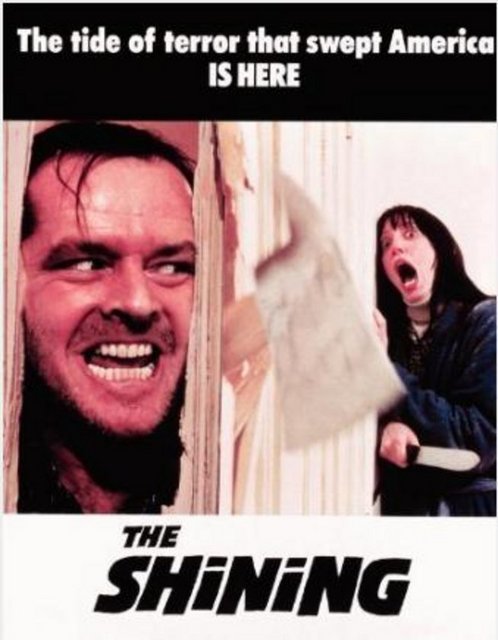 The Shining - 1980 yapımı Stanley Kubrick'in Stephen King'in aynı adlı romanından uyarladığı filmdir. Başrolünde yazar Jack Torrance'ı canlandıran Jack Nicholson vardır. Torrance'ın karısı rolünü ise Shelley Duval canlandırmıştır. Uzun ve detaylı takip sahnelerinin çekimi için steadicam'in bu kadar uzun süre kullanıldığı ilk film The Shining'dir.