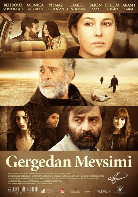 12-Gergedan Mevsimi (Fasle Kargadan / Rhino Season) (2012) -  - Çek Yeni Dalgası'nın gerçeküstücü dünyasını İran İslam Devrimi'nin çevresinden melodramatik bir hikayenin üzerine yerleştiren yapıt, Bahman Ghobadi'nin olgunluk dönemine girmesini sağlıyor. Böylece hem İran'da haksız yere hapiste tutulan düşünce mahkumları üzerine güncel bir tokat işlevi görme, hem de ülke sinemasının ezberini yıkma olanağına kavuşuyor. Elbette Behrouz Vossoughi ve Monica Bellucci'ye eşlik eden Yılmaz Erdoğan, Beren Saat, Belçim Bilgin, Caner Cindoruk gibi Türk oyuncuların kalite katkısı yapmasıyla...