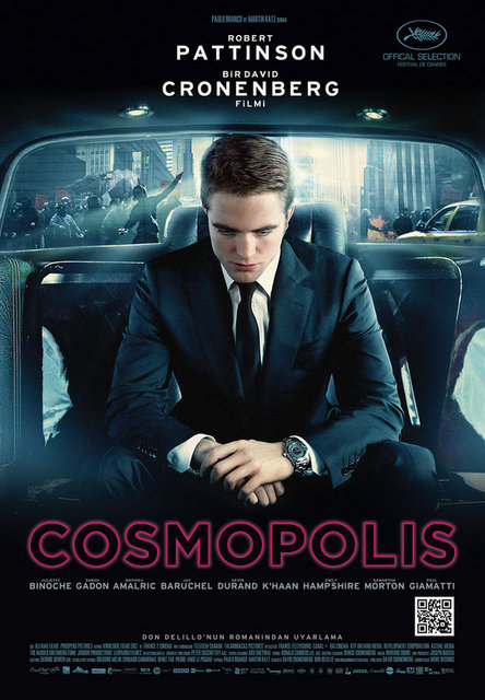 18-Cosmopolis (2012) -  - Tersine bir "Taksi Şoförü" olarak anılabilecek "Cosmopolis", diyaloglar, Fassbinder'vari tiyatro estetiği ve çok ulusluluğa tekabül eden adından güç alan modern bir suç filmine açılıyor. Robert Pattinson'ın 'metropol vampiri/kan emici milyarder' rolünde adımlarını usulca atarken 'yapay'lıktan güç alması da, Cronenberg'in adeta 'ultra kapitalist bir bina'nın tuğlalarını üst üste yerleştirdiği eserine çok şey katıyor kuşkusuz...