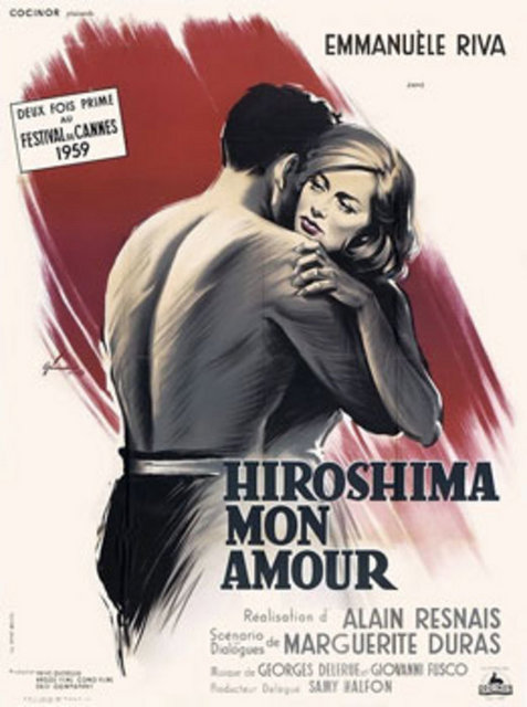 Hiroşima Sevgilim(Hiroshima Mon Amour) (1959) - Hiroşima'ya atom bombası atılmasıyla oluşan sürece bir "duygusal bağ"ın gözünden bakan film, Fransız bir aktris ile Japon bir mimarın aşkını öne çıkaran bir Alain Resnais mucizesi. Bütün destansı aşk filmlerine karşıt duruşuyla dikkat çeken yapıt, büyük oranda sözlü tarih çalışmasını soyut ruhlar üzerinden yapma becerisiyle çığır açtı. Bu modelle de iz bıraktı.