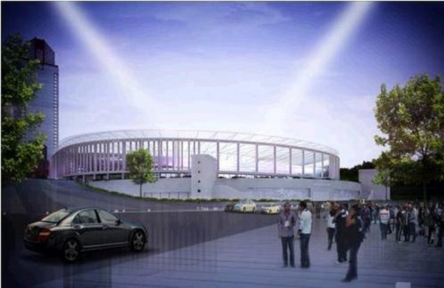 Stat tarihi kulelerden 23.5 metre içeri çekilecek. Kule ile eski açık tribünlerin arasında 3000 metrekare bir alan oluşacak.