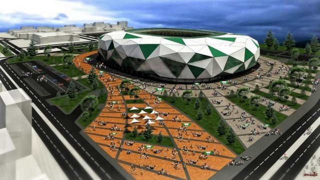 SELÇUKLU ESİNTİLERİ İLE DOLU KONYA STADYUMU: 42 bin seyirci kapasiteli. Tribün altlarında 12 adet bireysel branşlar için spor salonu bulunuyor. Konya Büyükşehir Belediyesi ile imzalanan protokolle, arazi takası yöntemiyle yapılıyor. Stadyumun çevresinde olimpik bir yüzme havuzu, bir atletizm sahası, bir veledrom, bir adet spor salonu da yer alıyor. Klimalı stadyum olarak adlandırılıyor. 17 Ekim'de temeli atıldı. Su basmanı seviyesi büyük oranda çıkmış durumda.