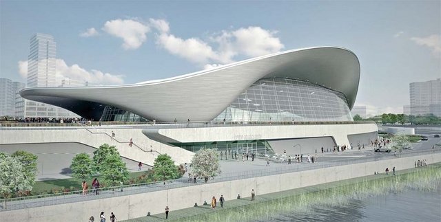 Londra olimpik - yüzme havuzu.