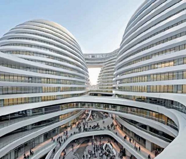 Çin Soho Galaxy iş ve alışveriş merkezi.