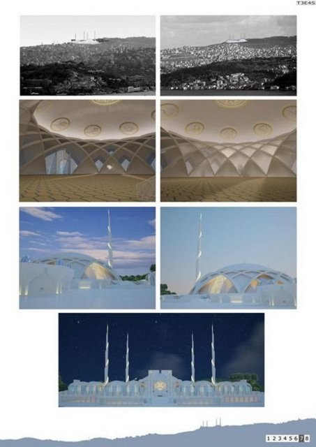 YARIŞMADA ÜÇÜNCÜ OLAN ESER (OSMANLI MOTİFLİ - DÖRT MİNARELİ