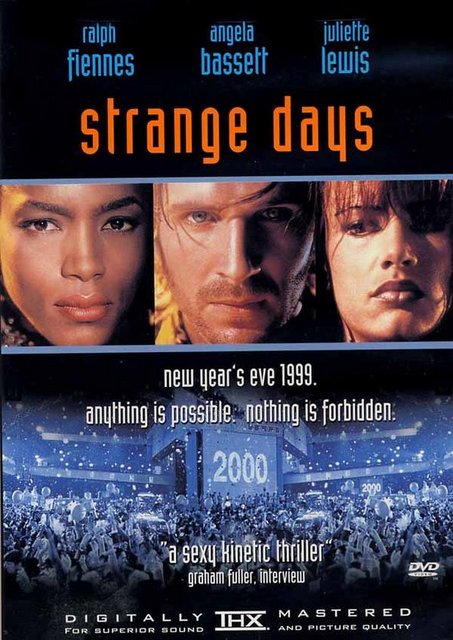 8-Tuhaf Günler (Strange Days) (1995) -  - "Brainstorm"un yaptığını yeni milenyum arifesindeki korsan piyasası ile ilişkilendiren, üzerine de 'tech-noir' atmosferi ve kıyamet paranoyası ekleyen karamsar bir vizyon... Kathryn Bigelow'un bir anlamda 'korsan piyasası'nın ilk ışıltılarını vurguladığı bu eseri, snuff film ve beyin zarı gibi kavramlarla da yoğrulur. Esasen de SQUID isimli 'anı-hafıza kaydedici' aletin 'Minidisc' görünümüyle yaptıklarına odaklanır.