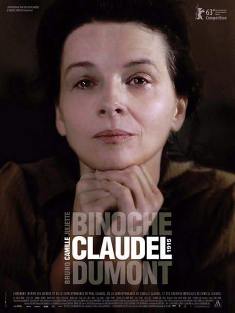 12-Camille Claudel 1915 (2013):   Fransız sinemasının kadın figürü Juliette Binoche ile tavizsiz minimalist yönetmeni Bruno Dumont, heykeltıraş 'Camille Claudel'in iç karmaşasını yansıtma adına ilk kez bir araya geliyor. Rahatsız edici ve suç yüklü dünyalarına 'mistisizm' de katmaya başlayan yönetmen, bu kez farklı bir platformda arayış peşinde. Elbette "İnsanlık", "İsa'nın Yaşamı", "29 Palmiye" ve "Hadewijch"i sevenler bu 'kabuk değiştirme' hareketini de merakla bekliyor.
