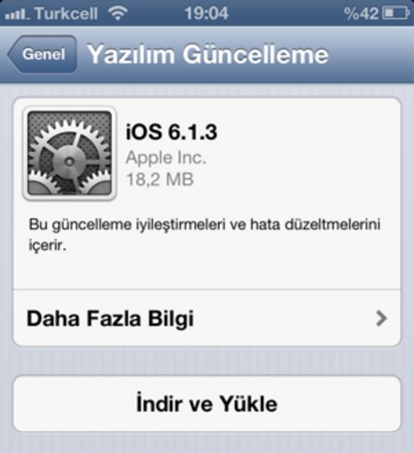 iOS 6.1.3 bir yeni özellik içermiyor fakat geçtiğimiz haftalarda paylaştığımız iOS 6.1 Güncelleme Sorunları'nı çözmeye odaklanıyor.