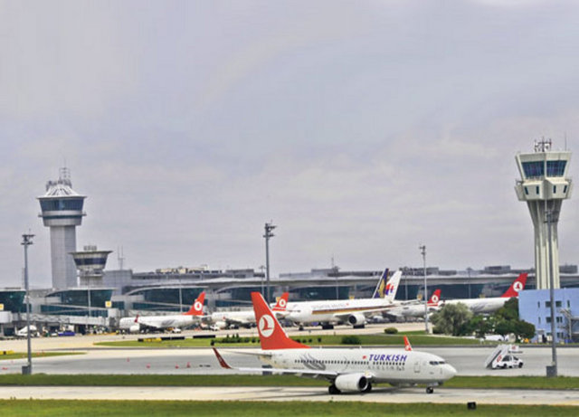 İstanbul Atatürk Havalimanı- Soldaki 57 metre, sağdaki 46 metre